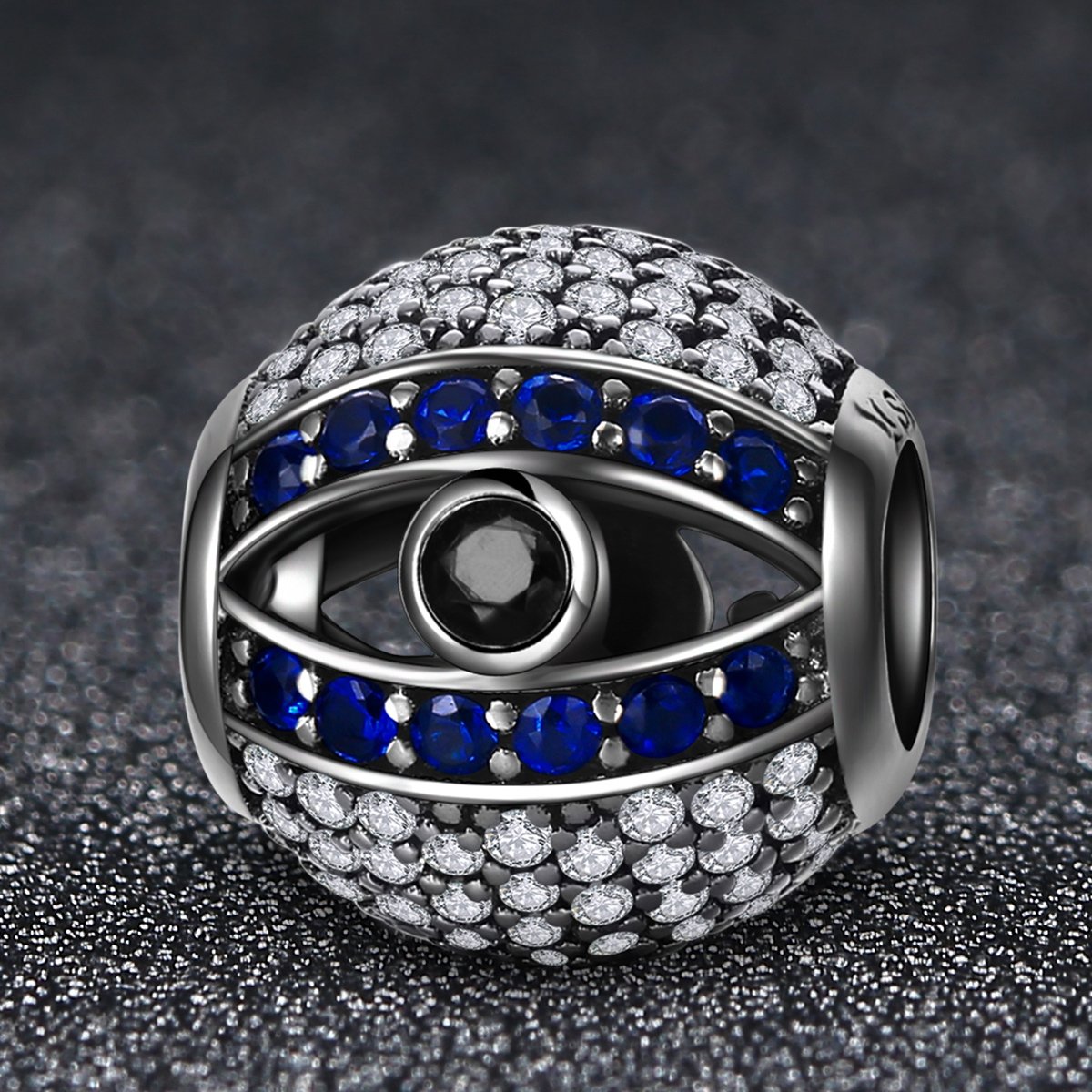925 Sterling Silver Blue Eyes Eye Of Nazar Lucky Guardian Beads Charm fit Charm Bracelets Bangles Jewelry SCC172