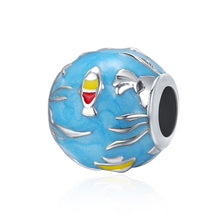 Load image into Gallery viewer, New Design 100% 925 Sterling Silver Undersea World &amp; Blue Enamel Beads fit Charm Bracelets &amp; Bangles Fine jewelry SCC235