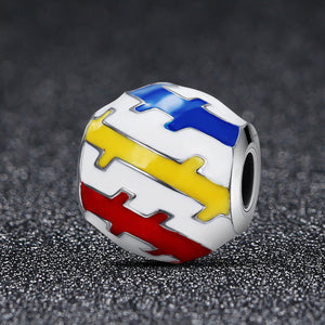 Authentic 100% 925 Sterling Silver Beautiful Youth Color Enamel Charms Beads fit Women Charm Bracelets DIY Jewelry SCC275
