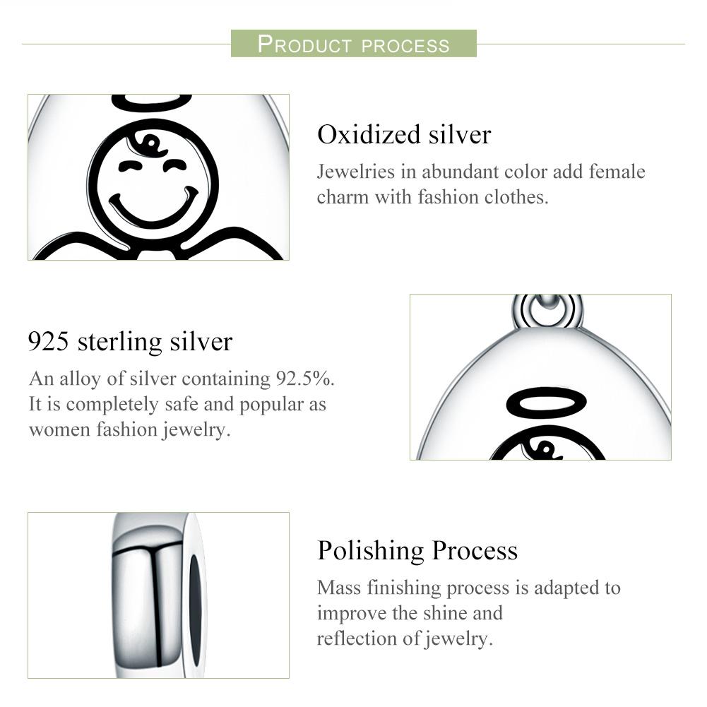 New Arrival Authentic 925 Sterling Silver Guardian Angel Charms Pendant fit Bracelet & Necklaces for Women Jewelry SCC328