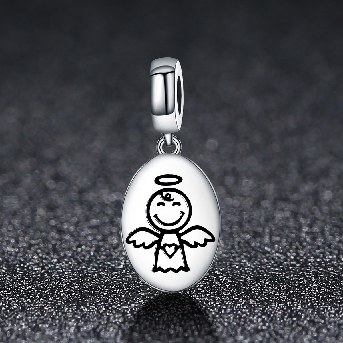 New Arrival Authentic 925 Sterling Silver Guardian Angel Charms Pendant fit Bracelet & Necklaces for Women Jewelry SCC328