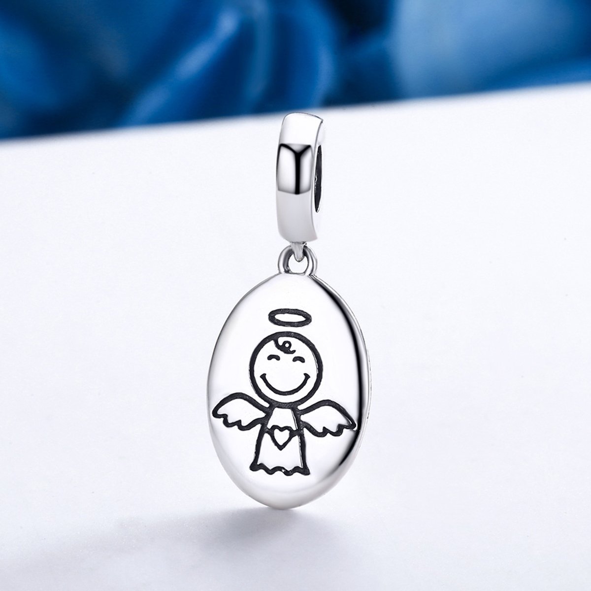 New Arrival Authentic 925 Sterling Silver Guardian Angel Charms Pendant fit Bracelet & Necklaces for Women Jewelry SCC328