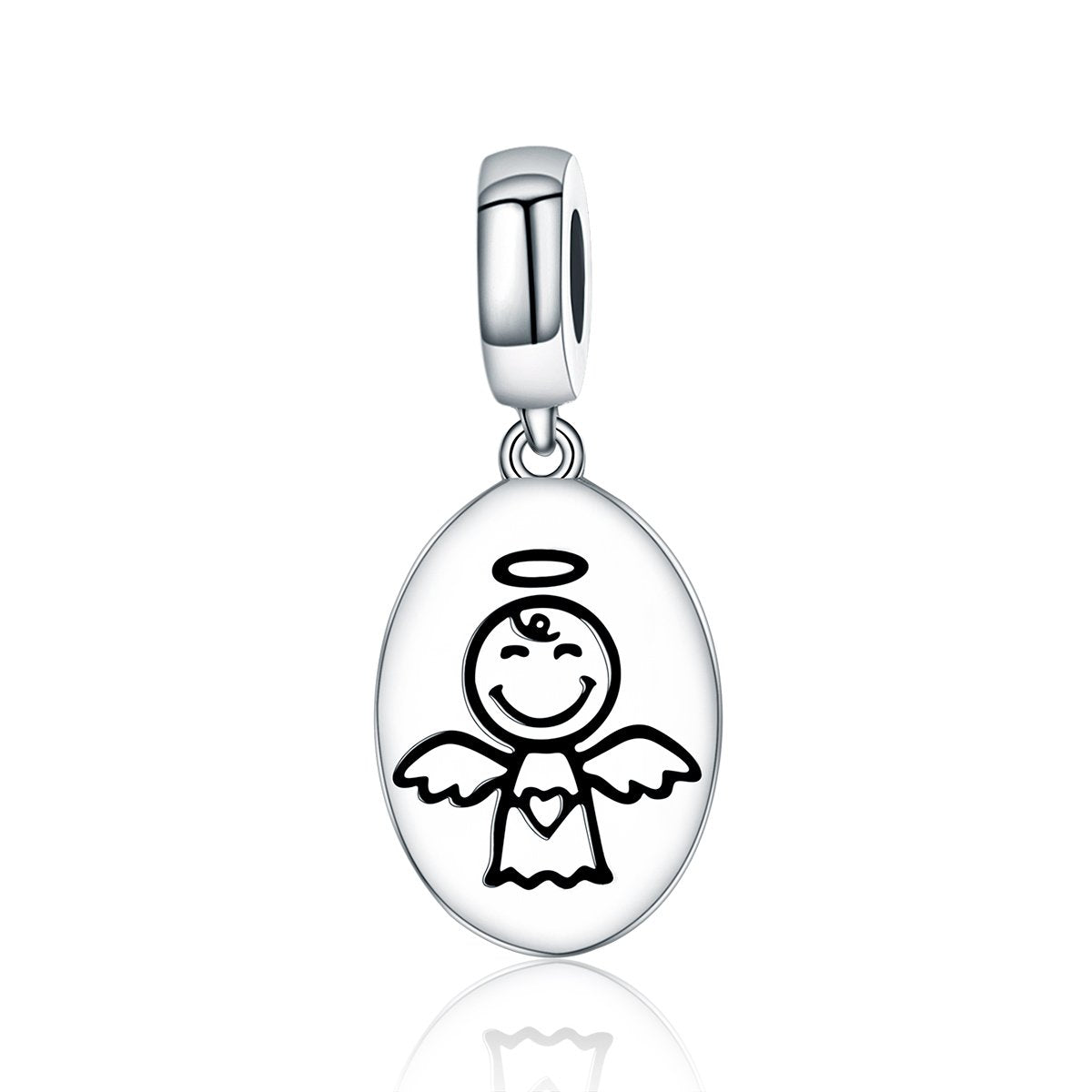 New Arrival Authentic 925 Sterling Silver Guardian Angel Charms Pendant fit Bracelet & Necklaces for Women Jewelry SCC328