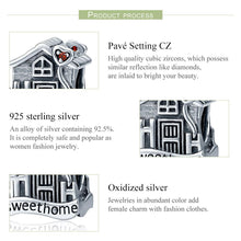 Load image into Gallery viewer, Fashion New Genuine 100% 925 Sterling Silver Sweet Home Loft Villa Charms fit Bracelets DIY Fine Jewelry SCC416