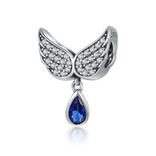 Load image into Gallery viewer, Authentic 925 Sterling Silver Angel Wings Feather Pendant Charm fit Women Bracelet amp Necklace Jewelry SCC481