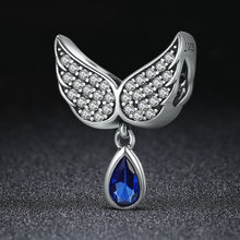 Load image into Gallery viewer, Authentic 925 Sterling Silver Angel Wings Feather Pendant Charm fit Women Bracelet amp Necklace Jewelry SCC481