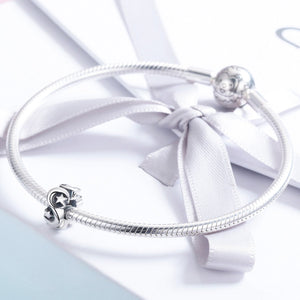 New Arrival 100% 925 Sterling Silver Stackable Moon and Star Spacer Beads fit Women Bracelet Fine Jewelry Making SCC540
