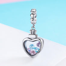 Load image into Gallery viewer, 100% 925 Sterling Silver Romantic Heart Pendant AAA Zircon Charm fit Women Bracelet &amp; Necklace Fine Jewelry S925 SCC588
