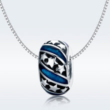 Load image into Gallery viewer, 925 Sterling Silver Blue Star Patterned Spacer