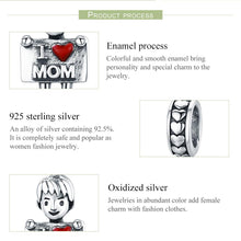 Load image into Gallery viewer, 100% Authentic 925 Sterling Silver I Love Dad Lovely Boy Charm Pendant fit Charm Bracelet &amp; Necklaces Jewelry SCC691