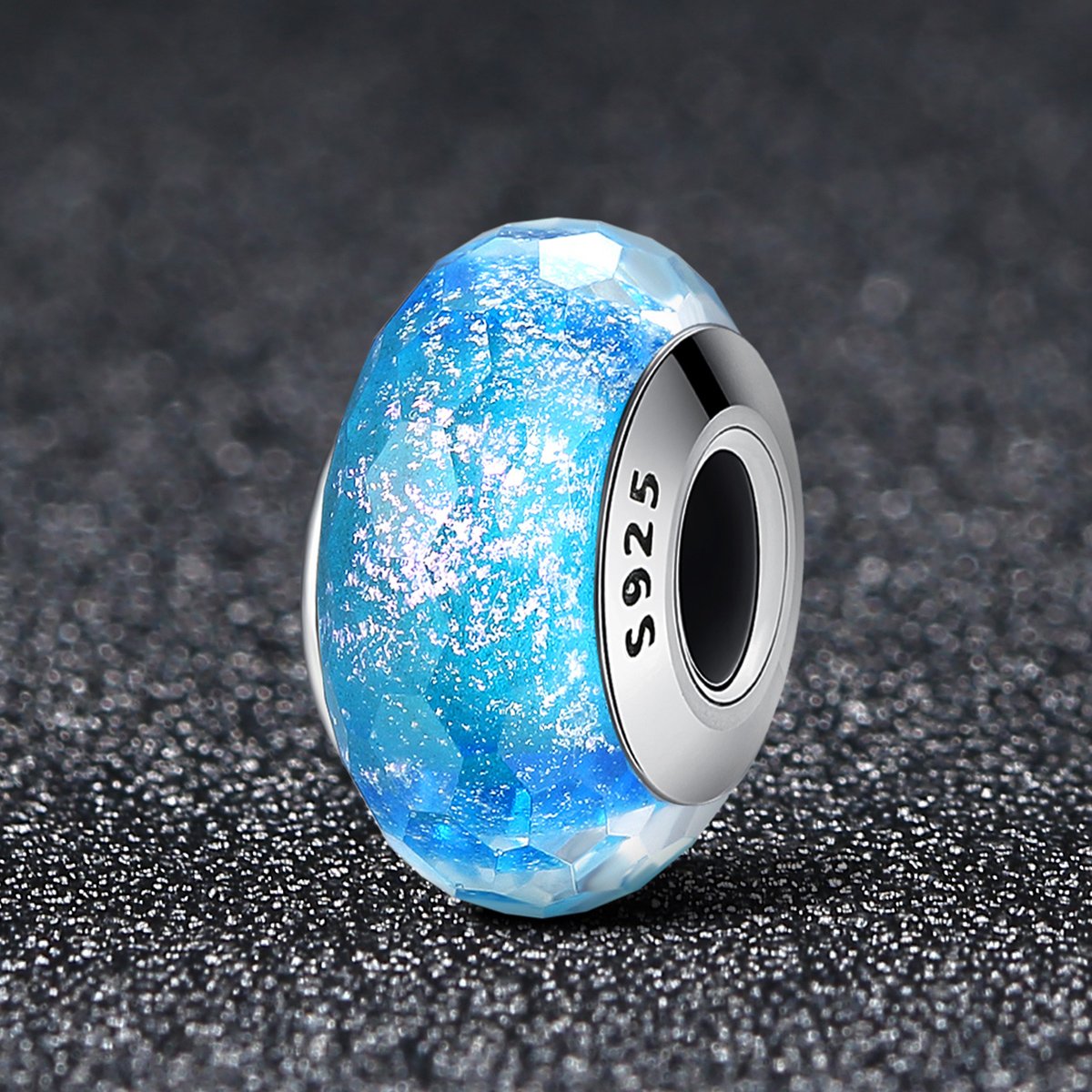 925 Sterling Silver Pattern European Murano Glass Beads Charms fit Women Bracelets & Bangles Jewelry SCZ054