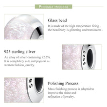 Load image into Gallery viewer, Genuine 925 Sterling Silver White Pattern European Murano Glass Charm Beads fit Women Bracelets &amp; Bangles Jewelry SCZ065